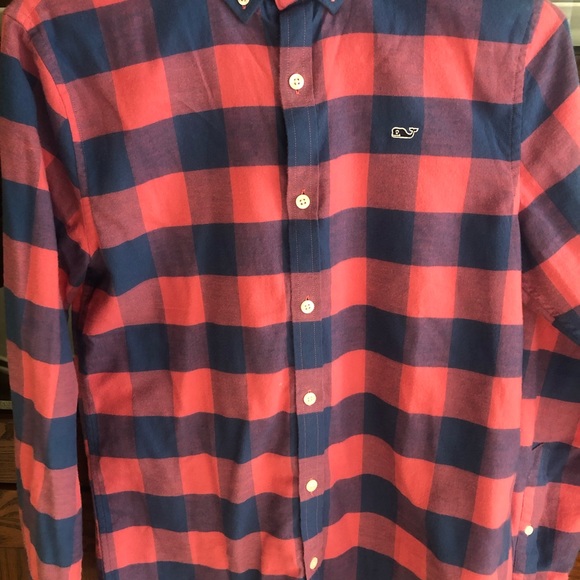 Vineyard Vines boys Kelby Check Flannel Button Down - Picture 2 of 3